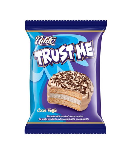 والس تراست می تکی سایز رویال روکش شیری با تزئین ترافل کاکائویی 24 تایی (پک شیرینگ 4)