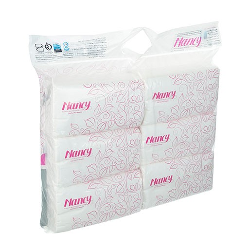 دستمال سافت پک 200 برگ دو لایه 6 عددی نانسی