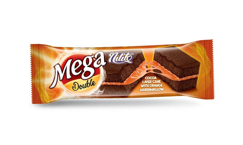 کیک لایه ای مگا دابل کاکائویی مار شمالو پرتقال 24 عددی (پک شیرینگ 4)