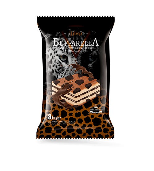 کیک سه لایه بوفارلا با کرم کاکائویی 24 عددی (پک شیرینگ 2)