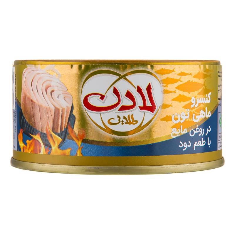 کنسرو ماهی تن دودی  180 گرمی طلایی لادن