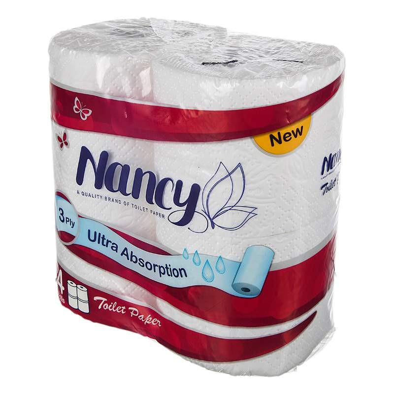 دستمال توالت 4 قلو PTP نانسی 18 بسته ای (stax)