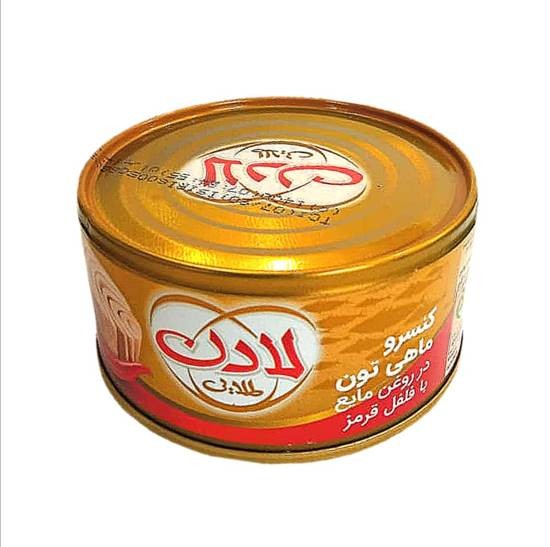کنسرو ماهی تن فلفل قرمز 180 گرمی طلایی لادن