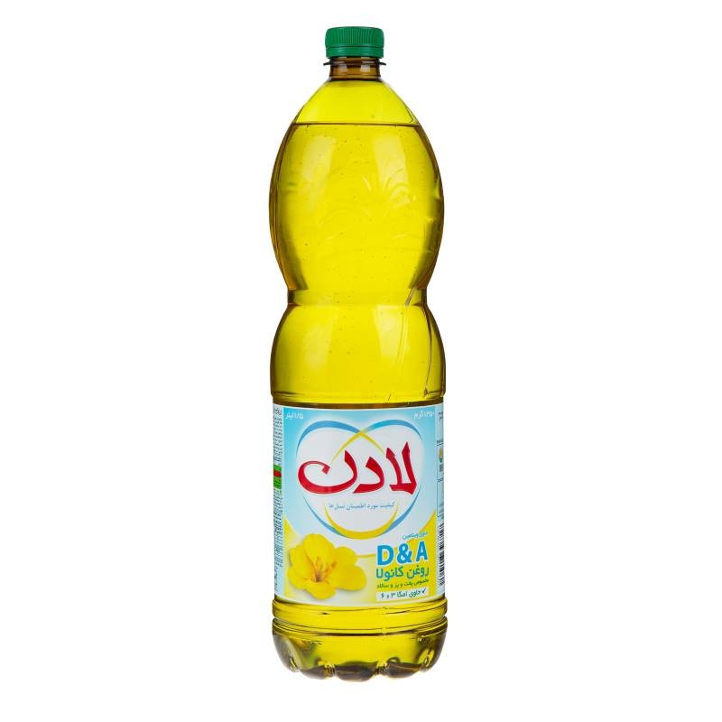 لادن روغن مایع ویتامین آ.د کانولا 1350 گرمی