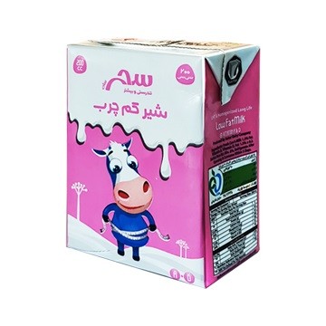 شیر کم چرب 200 سی سی استریل سحرسان A+D دامداران