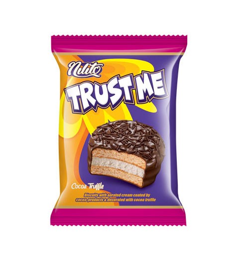 والس تراست می تکی  رویال  با روکش شکلاتی با تزئین ترافل کاکائویی24تایی(پک شیرینگ 4)