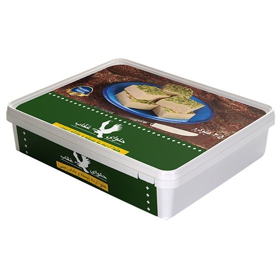 حلوای دیس 3.5 کیلوی پسته ای عقاب