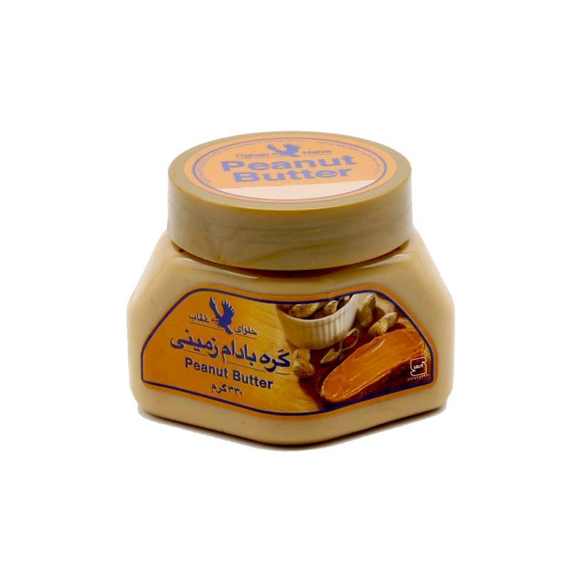 کره بادام زمینی 330 گرمی عقاب