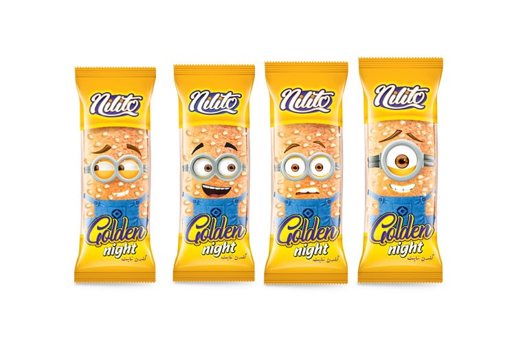 کیک لایه ای مینیون  24 عددی (پک شیرینگ 6)