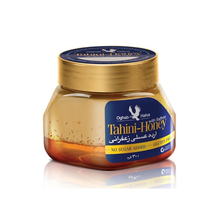 ارده عسلی زعفرانی 300 گرم عقاب