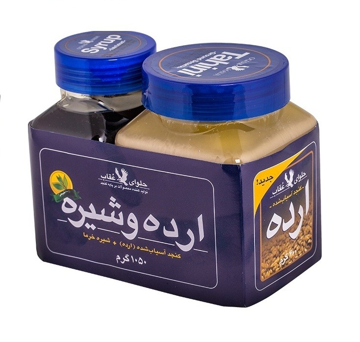 ارده و شیره خرما در بسته بندی ویژه