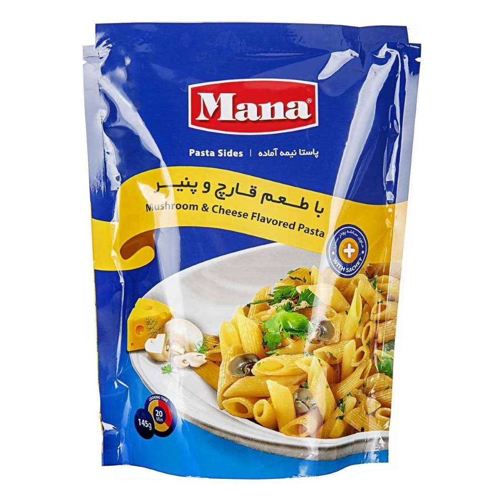 مانا پاستای نیمه آماده با طعم قارچ و پنیر 145 گرمی