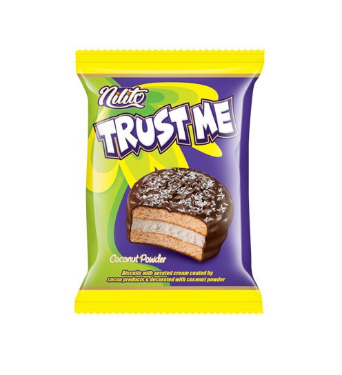 والس تراست می تکی  رویال  با روکش شکلاتی با تزئین پودر نارگیل24تایی ( پک شیرینگ 4)