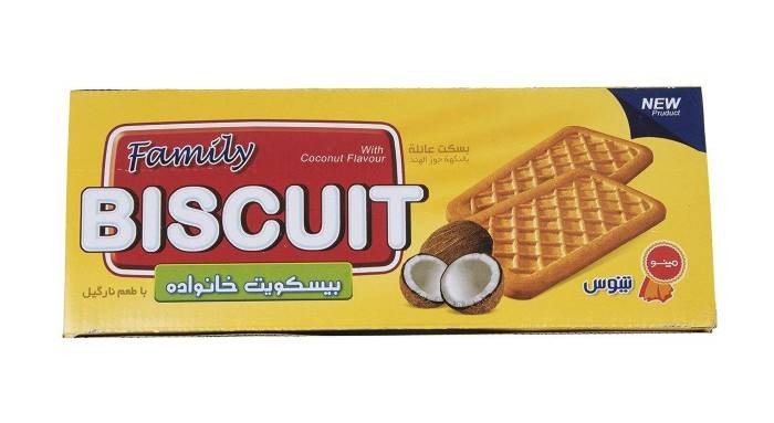 بیسکویت پذیرایی خانواده طعم نارگیلی مینو