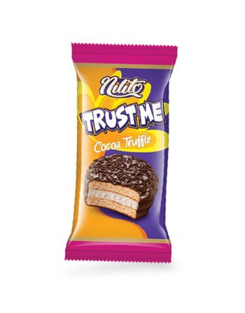 والس تراست می روکش شکلاتی با تزئین ترافل کاکائویی جعبه ای 100 تایی (پک شیرینگ 4)