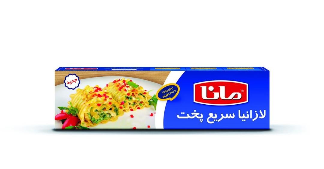 لازانیا 450 گرمی سریع پخت مانا