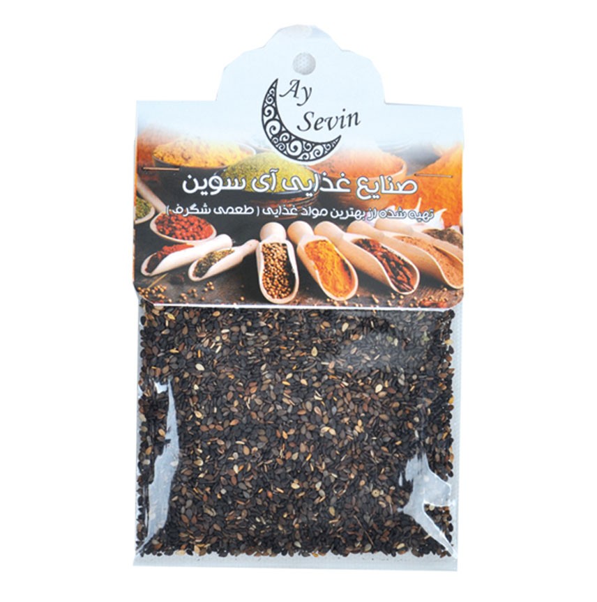 کنجد سیاه سلفونی 50 گرمی آی سوین