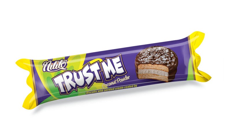 والس تراست می روکش شکلاتی با تزئین پودر نارگیل6 تایی 24عددی (پک شیرینگ 4)