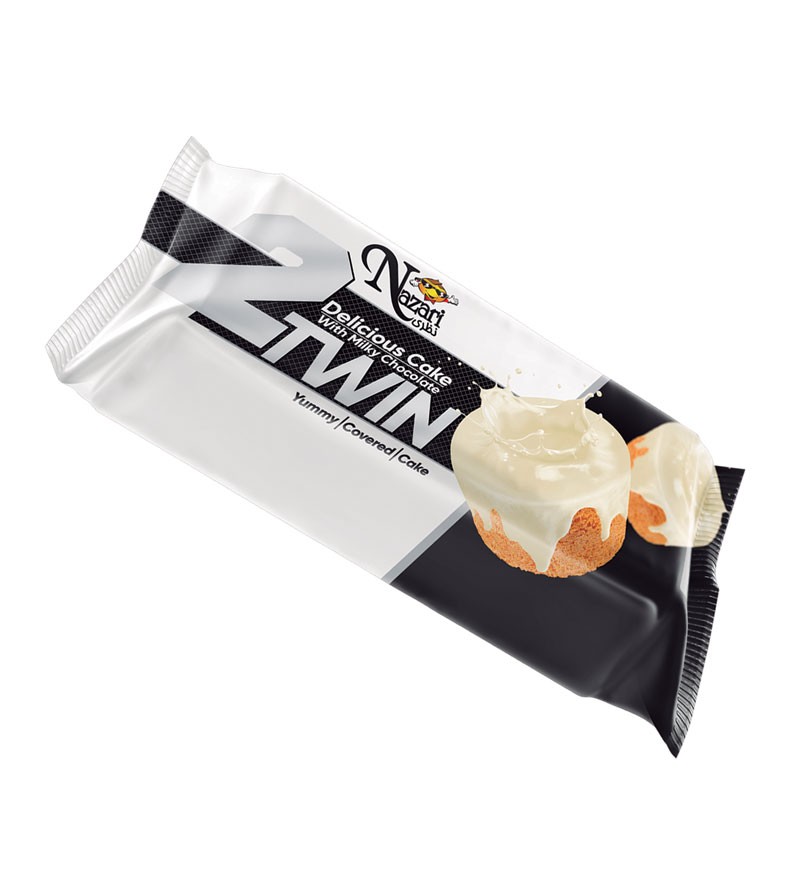 twin با روکش شکلات سفید