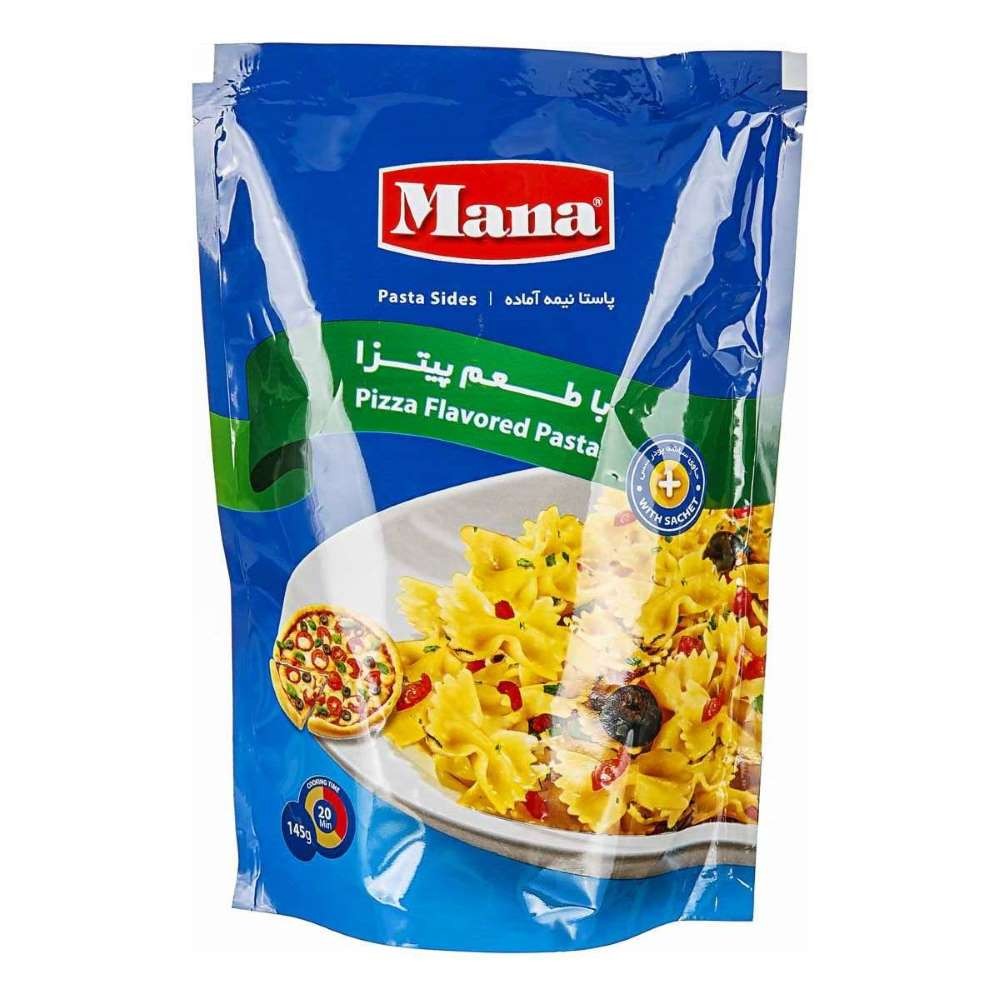 مانا پاستا نیمه آماده با طعم پیتزا 145 گرمی